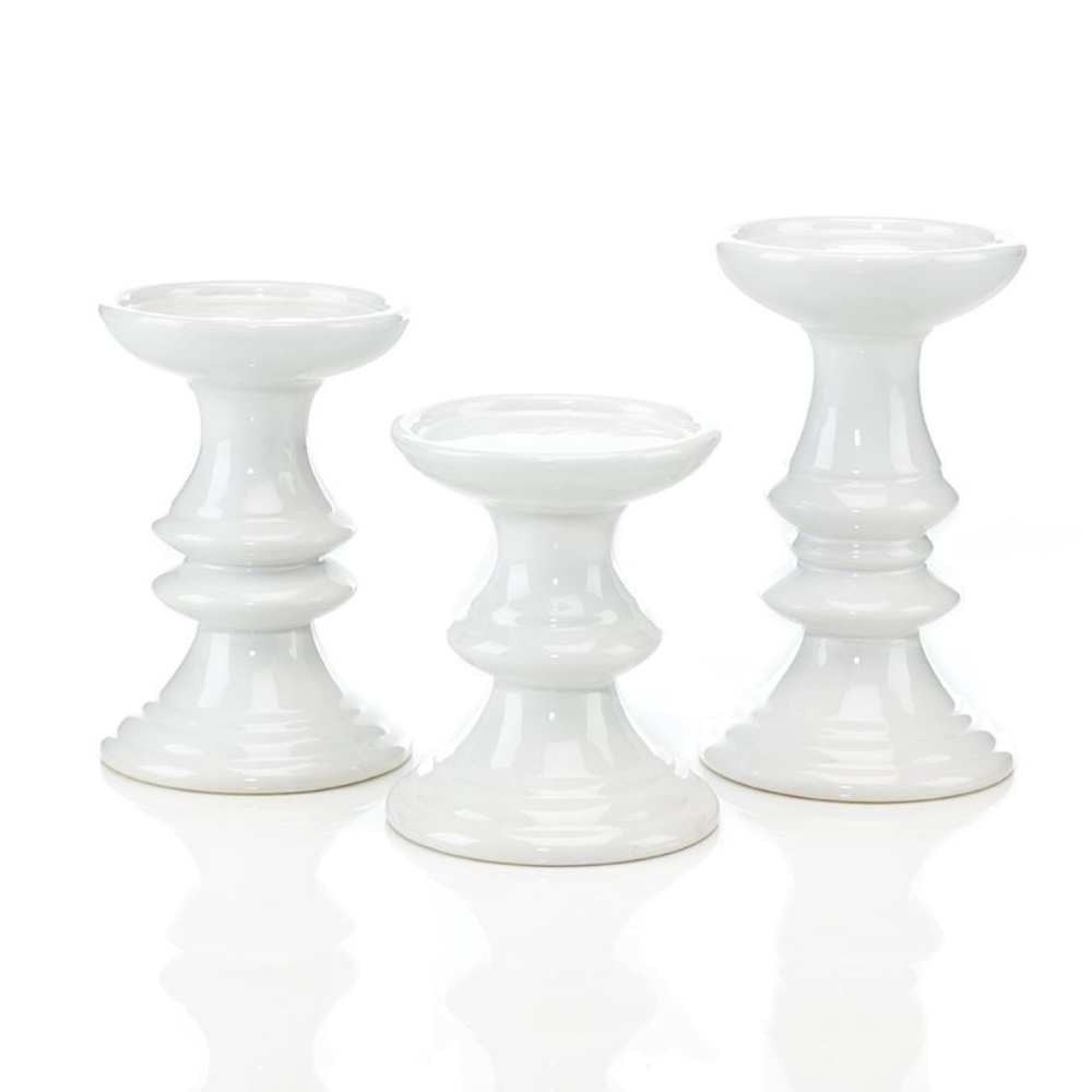 White Stands (Set of 3)